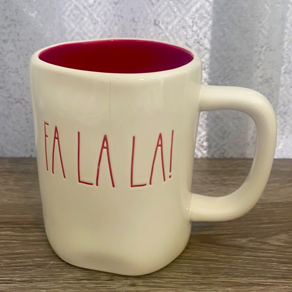 Rae Dunn | Kitchen | Rae Dunn Cream Fa La La Mug Inside Of Mug Is Red ...